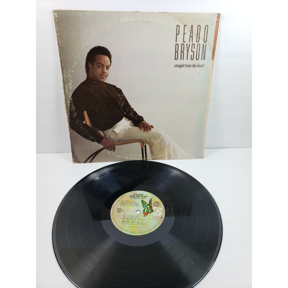 Peabo Bryson - Straight‎ From the Heart - 60362-1 Cover G Record VG+ R7